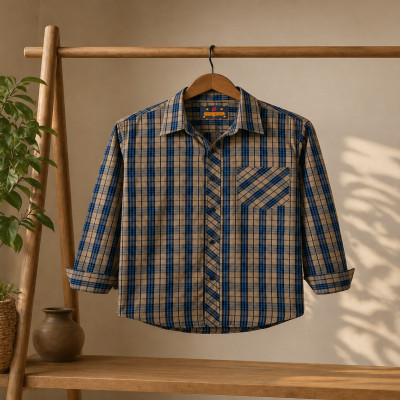 Men's Grameen check shirt