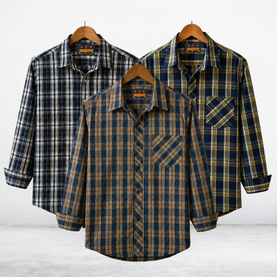 Men's Grameen check shirt